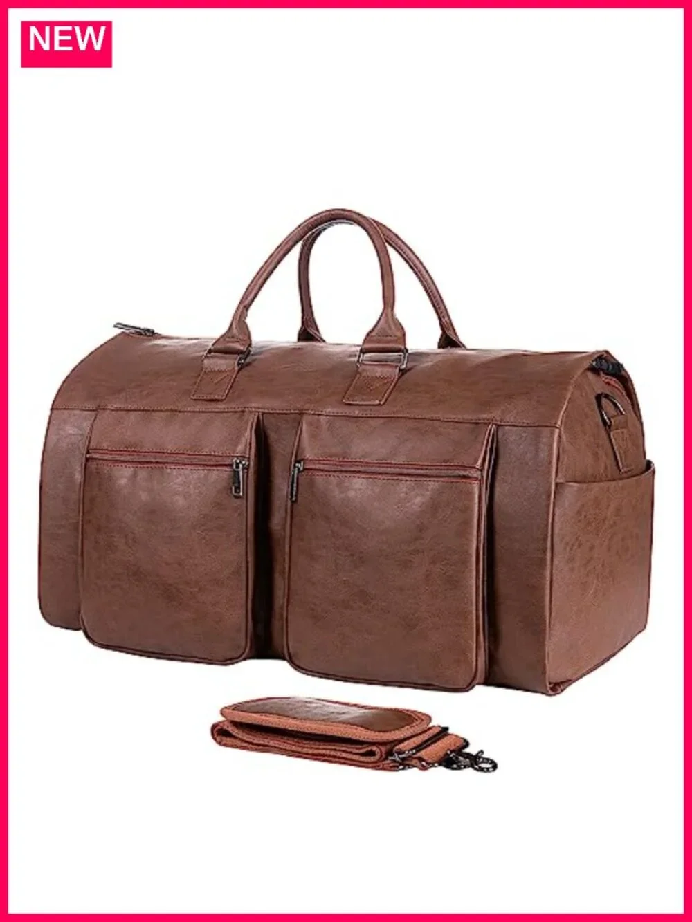 Convertible Travel Garment Bag 2-in-1 Hanging Suitcase Carry-on Duffel Men Women